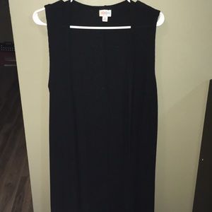Ribbed Black Lularoe Joy unicorn